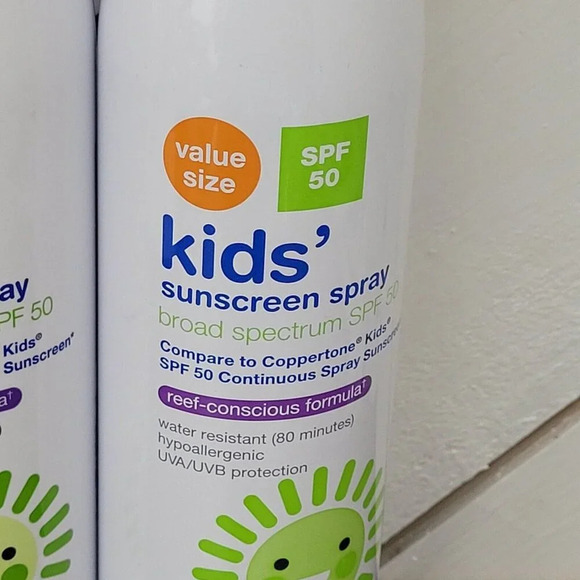 Lot 3 Up & Up Kids Sunscreen Spray SPF 50 Broad Spectrum 9.1 Oz Value 16CT - Picture 2 of 5